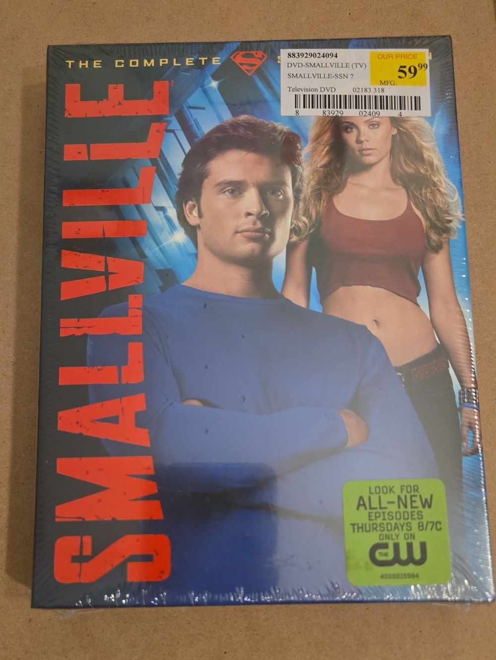 New! Smallville: SEASON 7 DVD Box Set - Blue & Red Cover